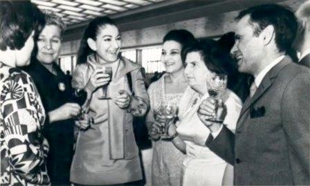 Ekaterina Furtseva, Maria Callas, Galina Olinichenko, Elisaveta Gilels e Leonid Kogan.jpg